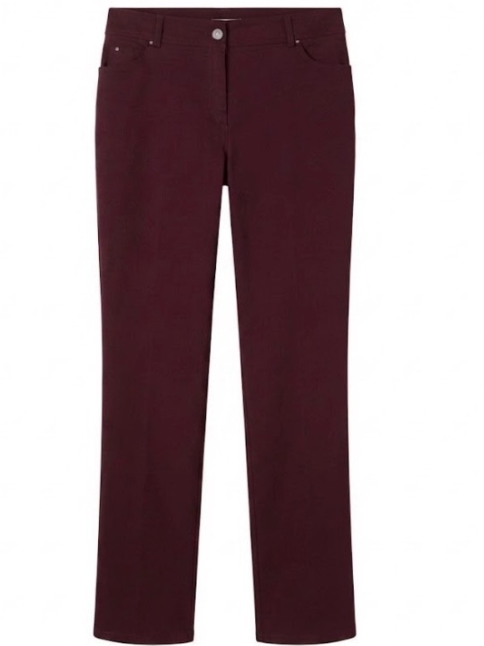 89th & Madison Women's Straight-Leg Pants in Wine.